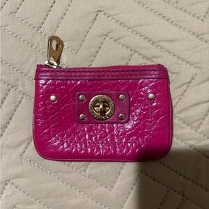 Marc By Marc Jacobs Fuchsia Leather Pouch